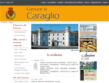 Tablet Screenshot of comune.caraglio.cn.it